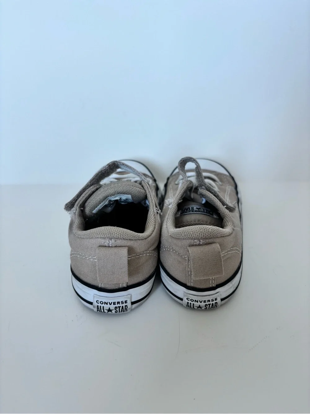 Converse Kids Low Top Sneakers in Light Brown with White Accents